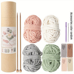 DIY Knitting Coasters Placemats Kit Yarn Set
