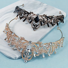 Retro Court Style Crown Gauze Headwear Hair Hoop
