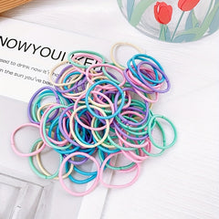 100pcs Baby Girls Hair Tie Ponytail Holders Hair Accessories