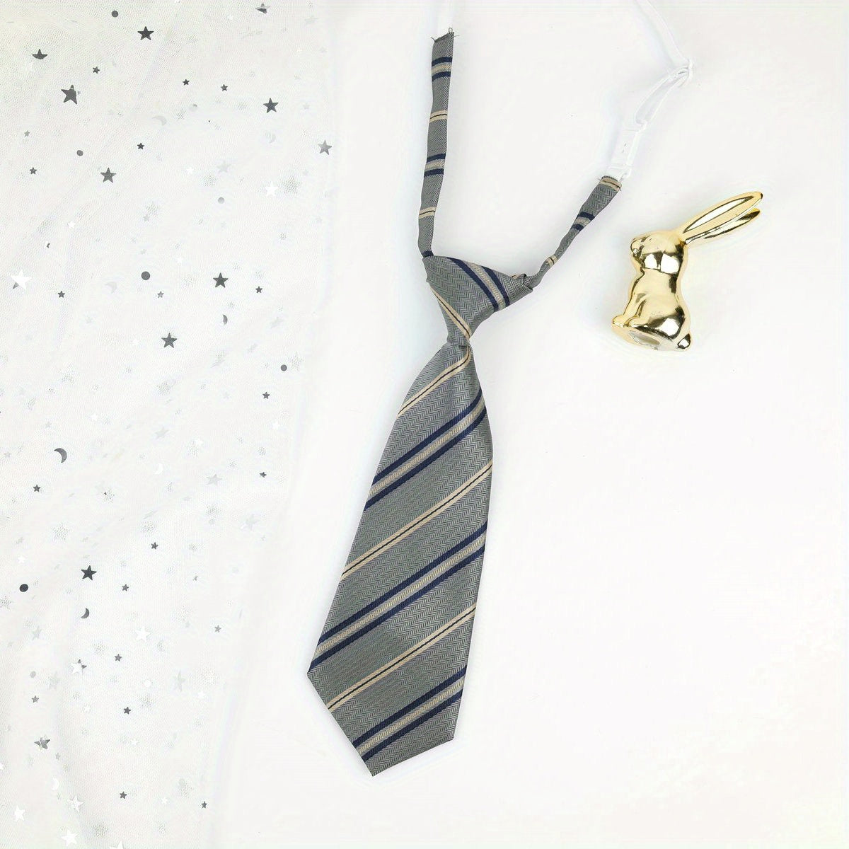 Adjustable Striped Leather Band Tie Handsome Birthday Party