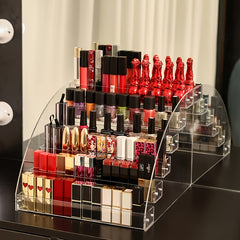 Transparent 6 Tier Nail Polish Lipstick Organizer Storage Case