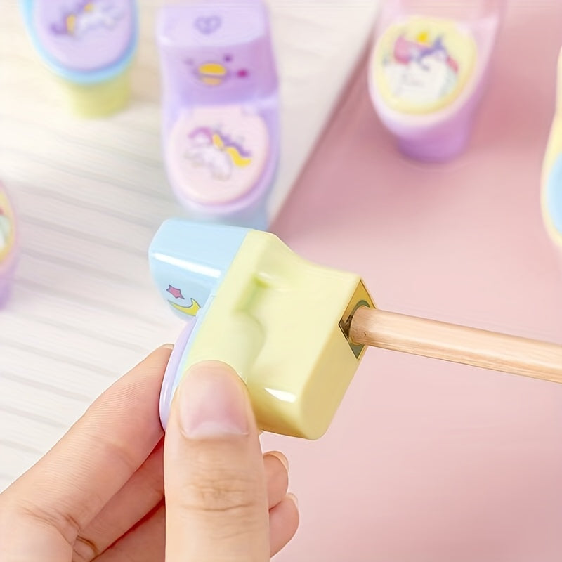 Animal Series Toilet Shape Pencil Sharpener with Eraser