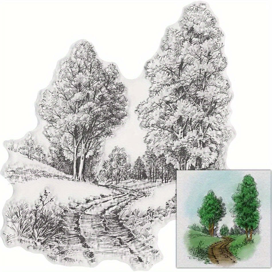 Forest Path Clear Stamps for Card Making and Scrapbooking