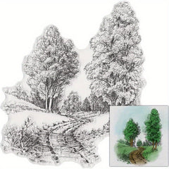 Forest Path Clear Stamps for Card Making and Scrapbooking