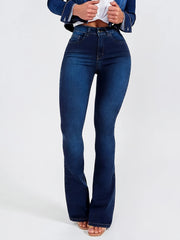 High Rise Skinny Bell Bottoms Flared Jean Pants