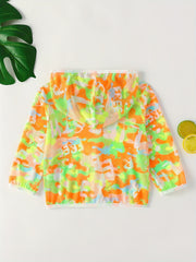 Camouflage Zipper Hooded Jacket for Baby Boys and Girls