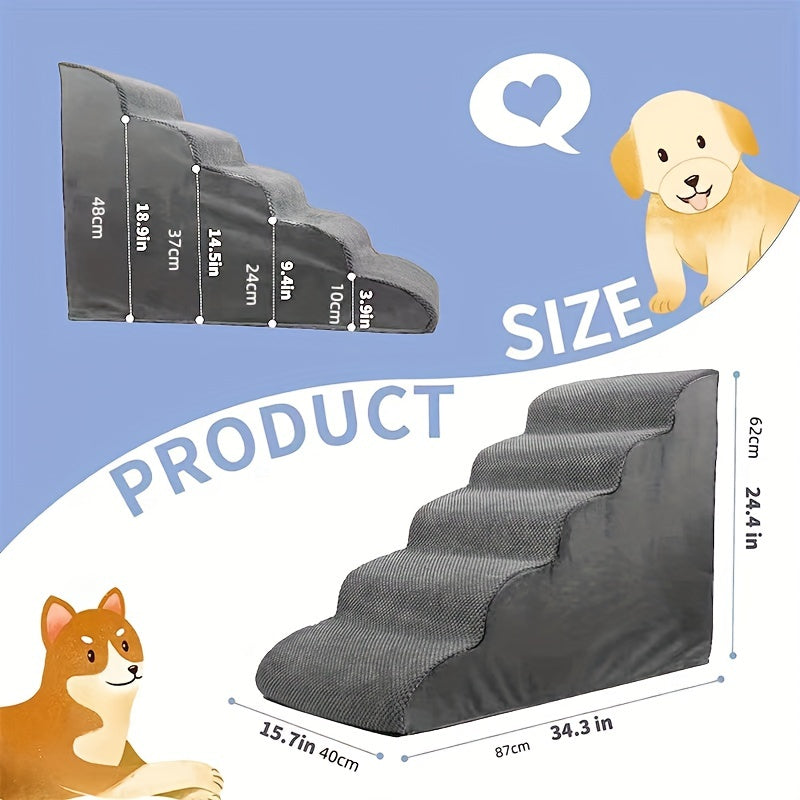 Small Dog Stairs Pet Ladder Ramps Non Slip Washable
