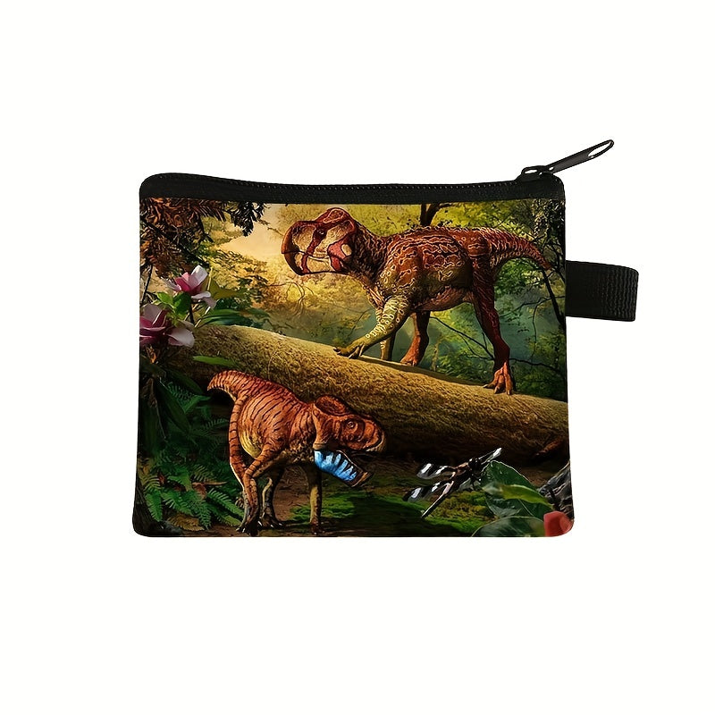 Dino Coin Purse Animal Zipper Storage Bag Kids Gift