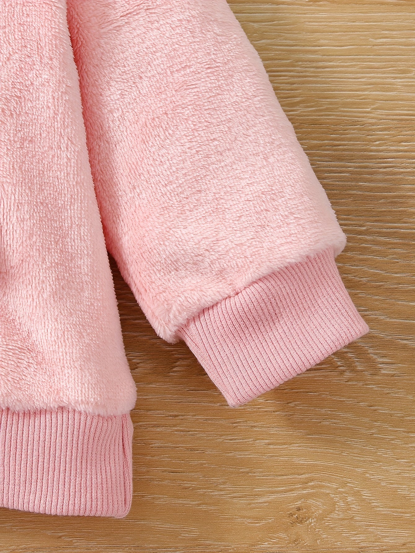 Pink Sports Sweatshirt Fleece Long Sleeve Pullover Blouse for Baby Girls