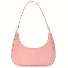 Nylon Lightweight Hobo Bag Zipper Handbag