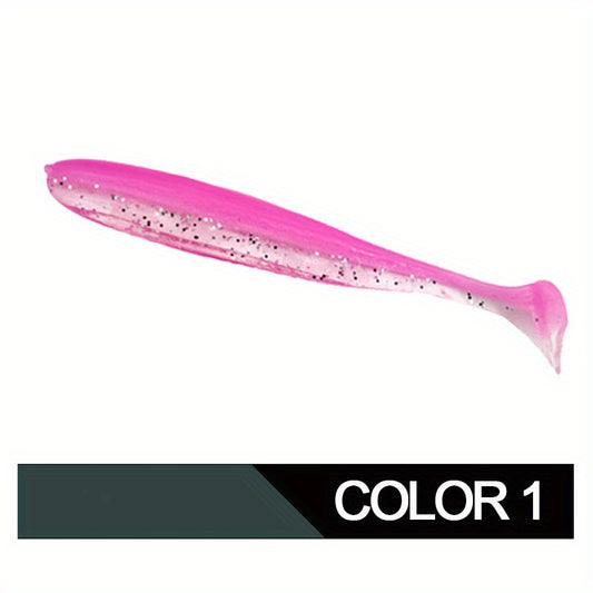 10pcs T Tail Soft Worm Lure for Outdoor Fishing