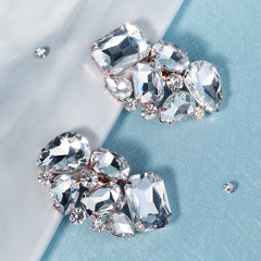 Rhinestone Shoe Clips Floral Shoe Buckle Wedding Party