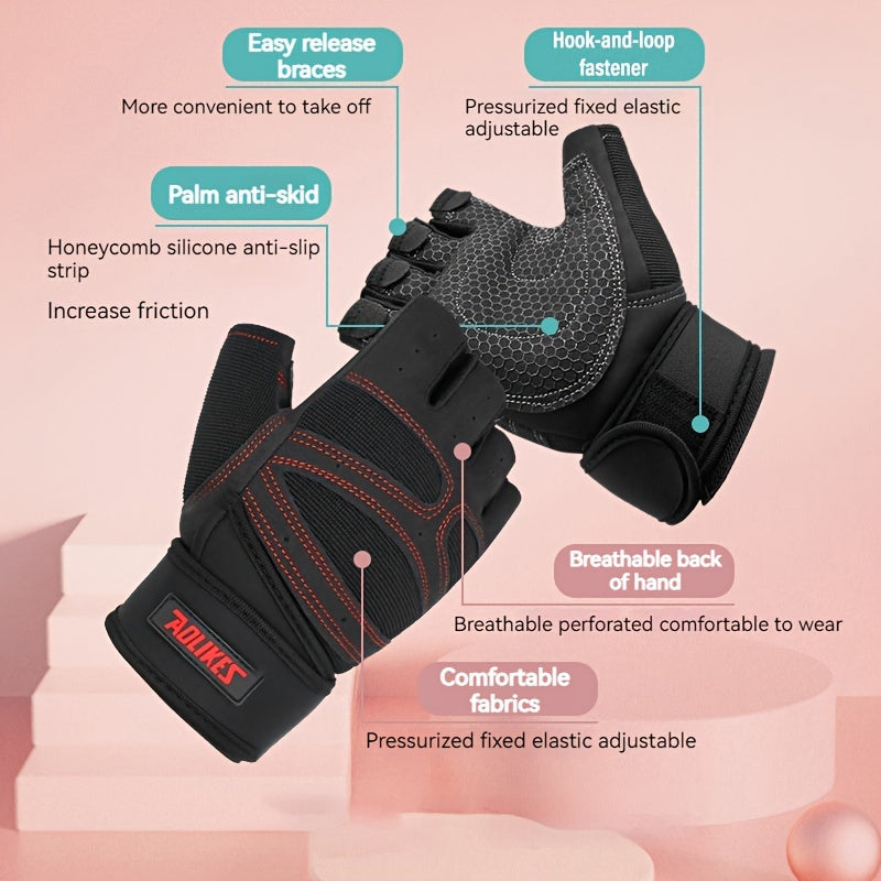 Fitness Gloves For Men And Women Dumbbell Lifting Workout Weightlifting Gloves