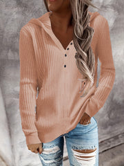 Long Sleeve Knitted Hoodies Casual Sweater