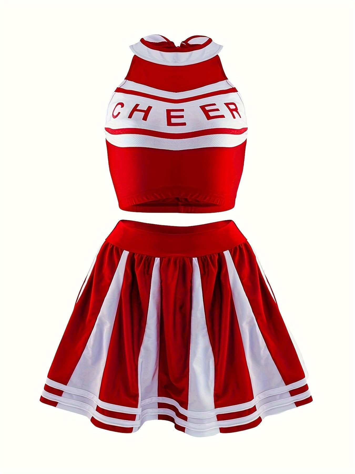 Women's Cosplay Costume Halter Top Mini Skirt