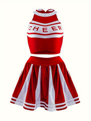 Women's Cosplay Costume Halter Top Mini Skirt