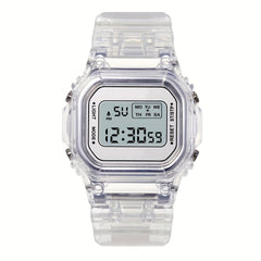 Waterproof LED Square Electronic Watch - Holiday Gift For Boys And Girls