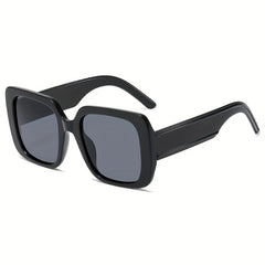 Square Wide Leg Sunglasses Metal Stainless Hinge UV400