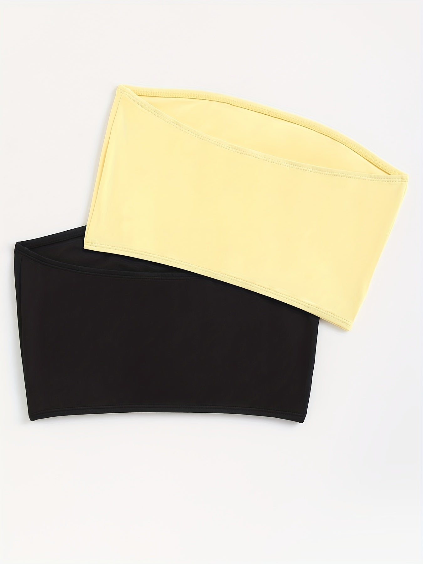 2pcs Strapless Tube Tops Sexy Slim Fit Women's Lingerie