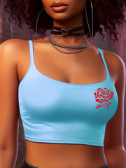 Flower Print Cami Sleep Top Sleeveless