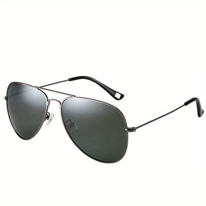 Classic Aviator Sunglasses Large Metal Frame Couple Style Polarized Glasses