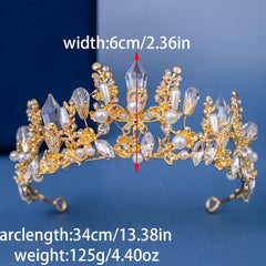 Girl's Crown Flower Headband Crystal Hair Accessories