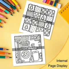 Cozy Girl Coloring Book for Adults - 24 Pages of Colorful Patterns