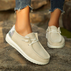 Women's Corduroy Casual Loafers Soft Sole Flatform Shoes
