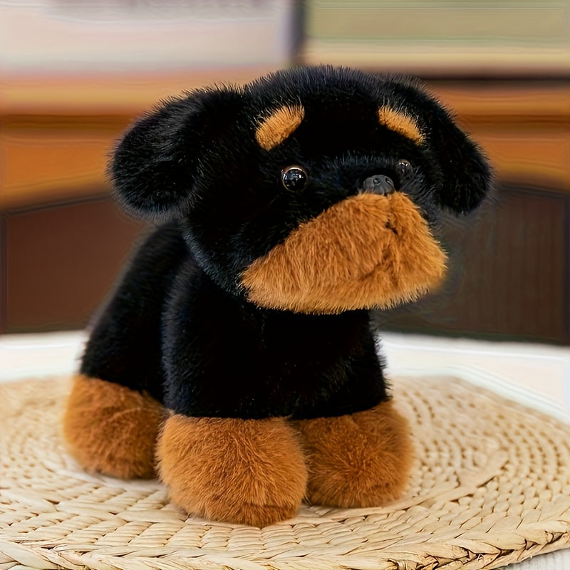 Dog Plush Toy Collection - Golden Retriever, Basset Hound, Schnauzer, Rottw