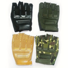 Outdoor Tactical Half Finger Gloves - Cycling Fitness Mountaineering Combat