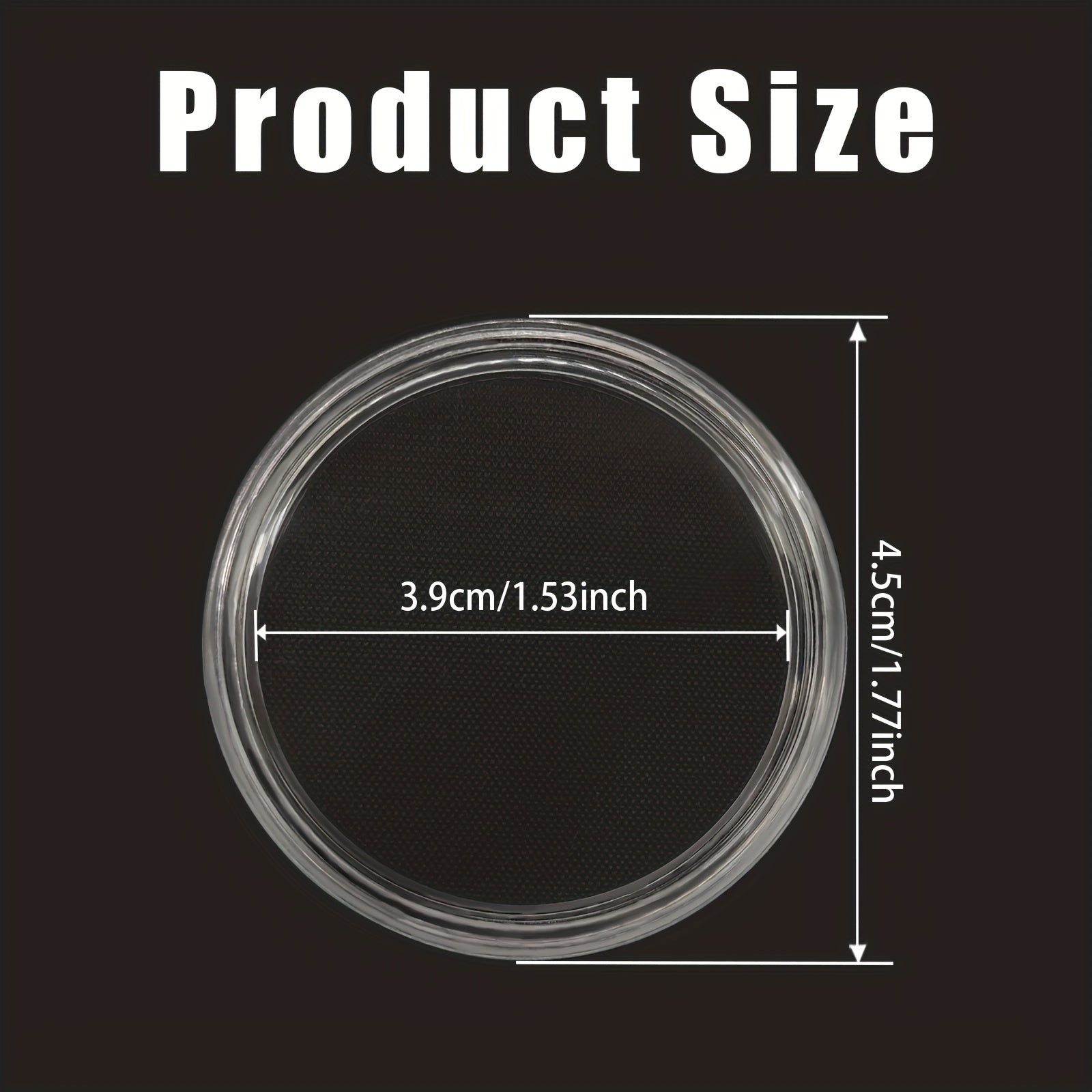 10pcs Coin Holders 40mm Coin Case Storage for Collectors