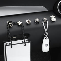 4Pcs Car Hooks Organizer Hanger For USB Cable Headphone Key Storage