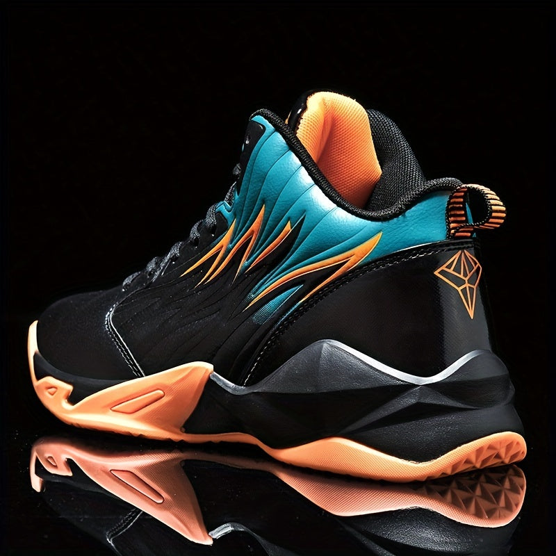 Men's Basketball Shoes Comfy Non Slip Lace Up Sneakers