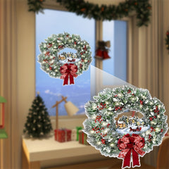 1pc Christmas Ring Stickers PVC Wall Stickers Self Adhesive For Glass Windows