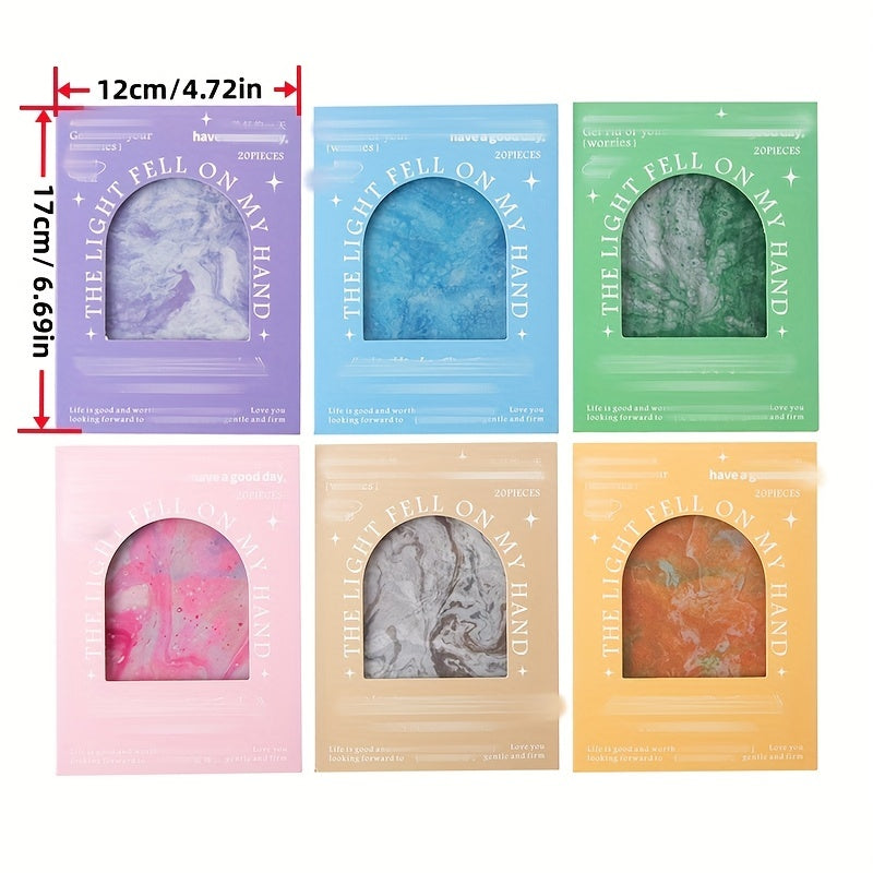 20pcs Paper Light Drops Hand Account Decoration Pack