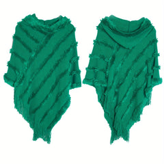 Solid Warm Poncho Hoodie Scarf Women Outdoor Windproof Scoodie