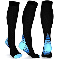Men's Compression Athletic Socks Long Tube Calf Support for Sports