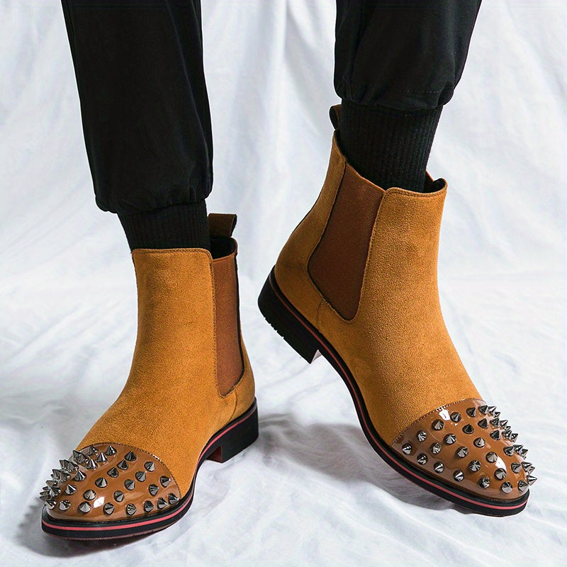 Men's Spiky Toe Cap Chelsea Boots