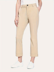 Women's High Waist Golf Pants with Slit Trim Athletic Design