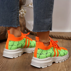 Women's Outdoor Platform Running Shoes Breathable Lightweight Sneakers