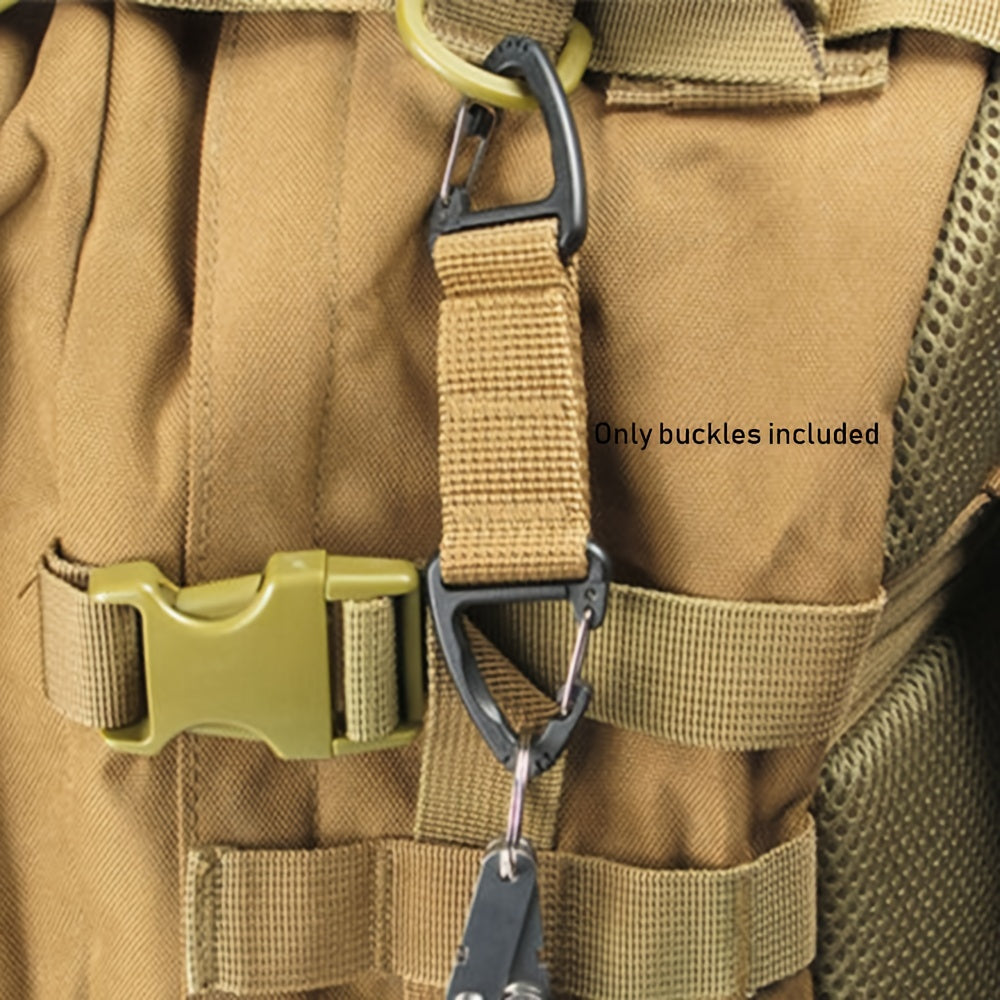3pcs Webbing Belt Hanging Buckle Triangle Hook For Outdoor Camping Hiking