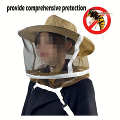 Beekeeping Veil Hat with Anti Bee Netting