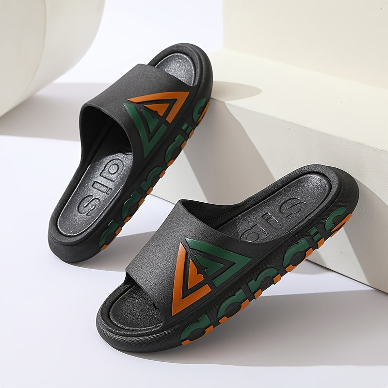 Men's Lightweight PVC Slides Non Slip House Shoes Indoor Outdoor Shower