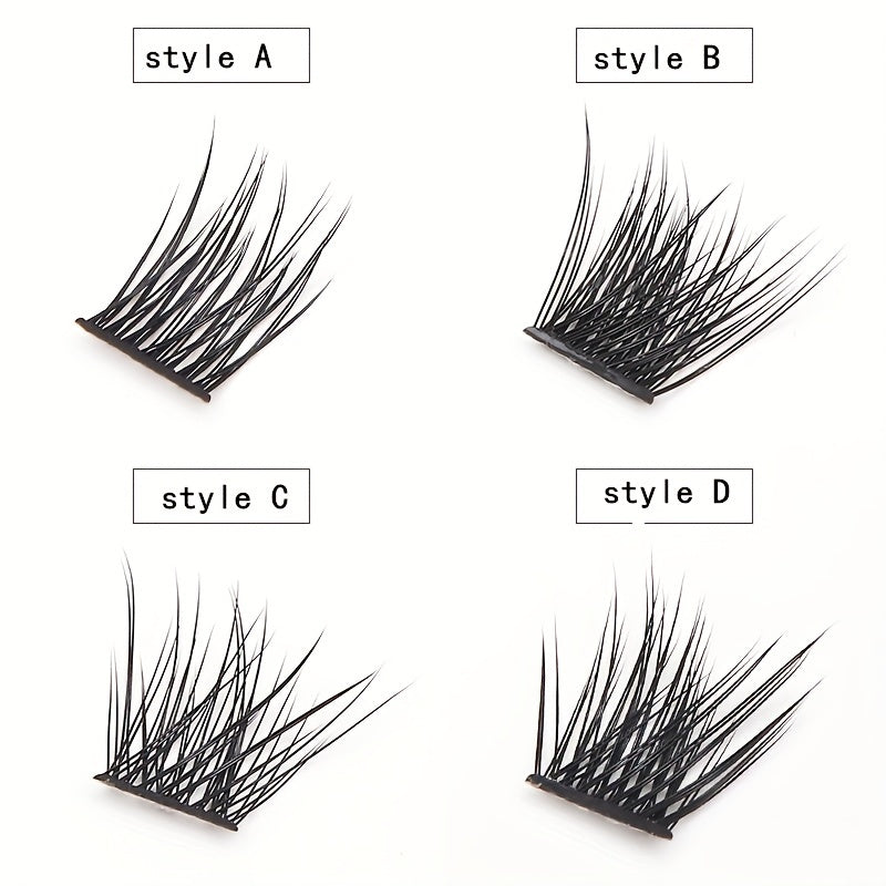 DIY Lash Clusters 3D Eyelash Extensions Natural Volume Wispy Lashes