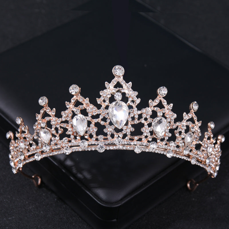 Crystal Tiara Headband for Bridal Wedding Party Prom Pageant Gothic Costumes