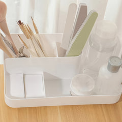 5-Compartment Makeup Organizer Large Capacity Cosmetic Display Case