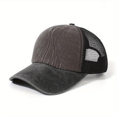 Washed Cowboy Baseball Cap for Spring and Summer