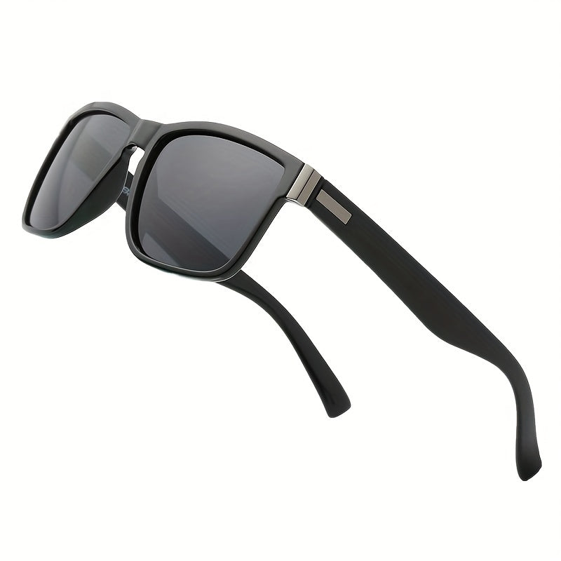 Men's Vintage Polarized Sunglasses Retro Square Frame Mixed Sun Glasses