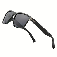 Men's Vintage Polarized Sunglasses Retro Square Frame Mixed Sun Glasses