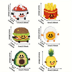 Food Building Blocks Assembly Puzzle Toy Birthday